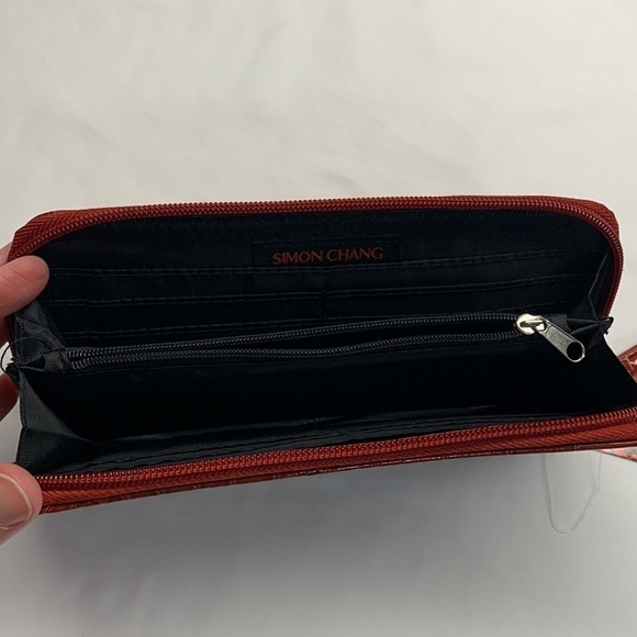 Simon Chang Wristlet Purse Colour Red NWT - Picture 4 of 9